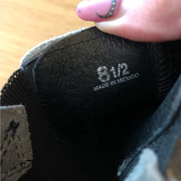 Gray suede Bed Stu slide on ankle boots - Picture 6 of 7